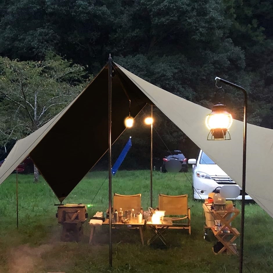 天幕 タープ キャンプテント サンシェルター 3x4m ブラックガム