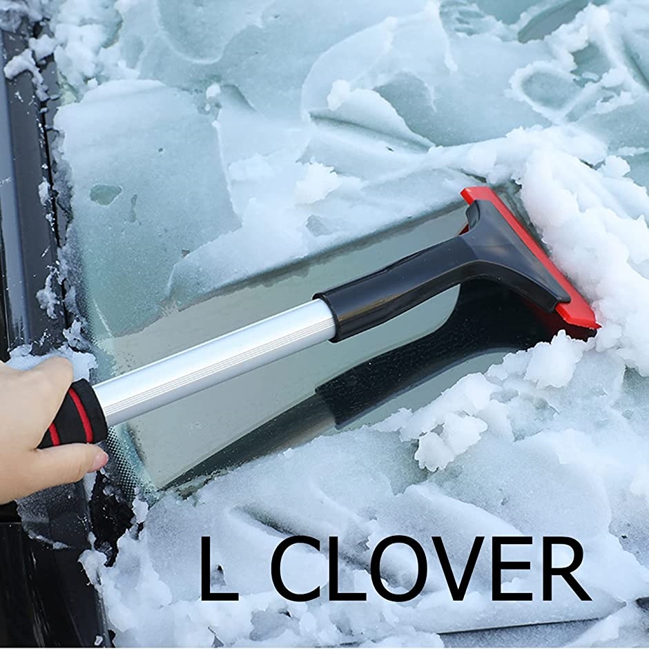L CLOVER 車用 雪かき アルミ合金(レッド)｜zebrand-shop｜02