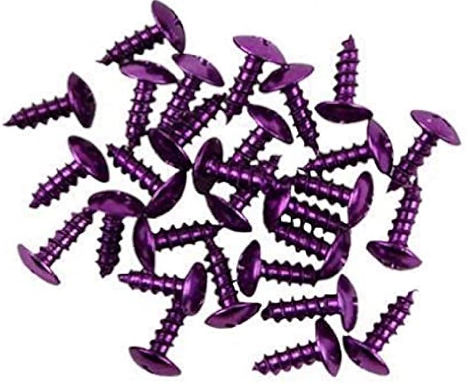 アルミタッピングビス M5x16mm 汎用 ドレスアップ カスタム 紫 10個セット( パープル ( 紫 ),  10個セット)｜zebrand-shop｜03