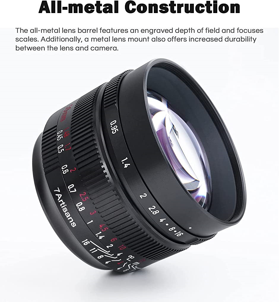 7artisans 50mm F0.95 ポートレート用マニュアルレンズ Fuji Xマウント