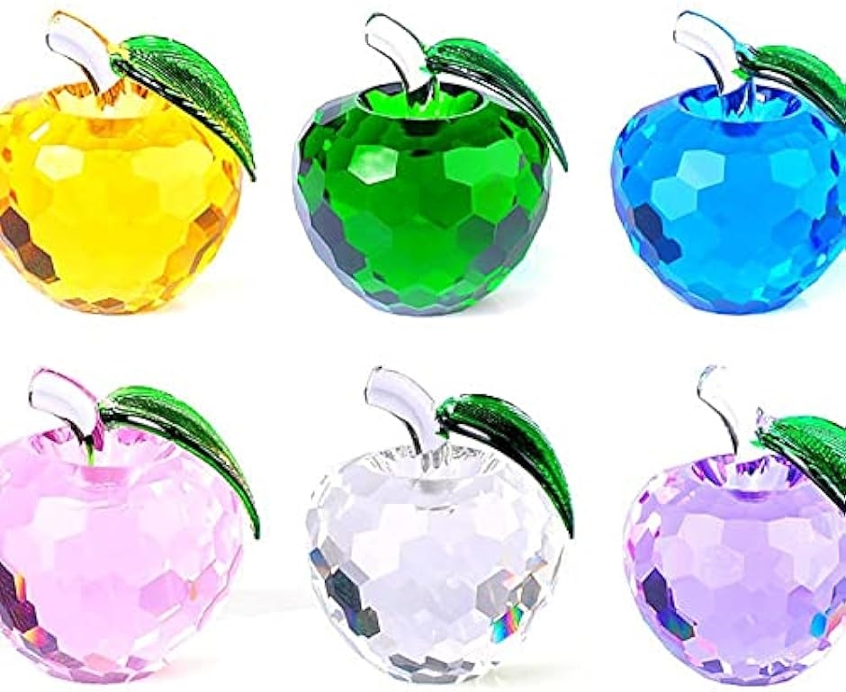 りんご 水晶 クリスタル 風水 浄化 インテリア 雑貨 置物 アップル 4cm / ピンク( 4cm / ピンク)｜zebrand-shop｜07
