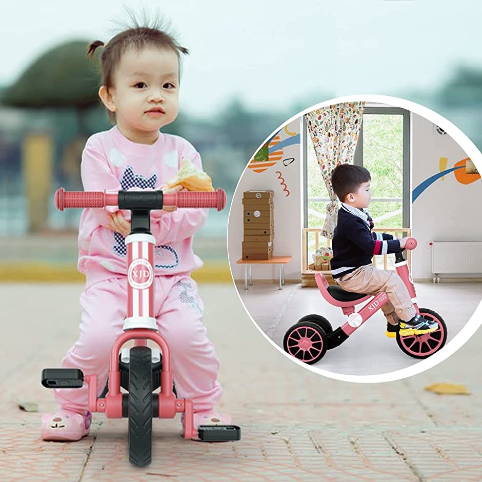 三輪車 二輪車 子供 幼児用 自転車 3in1 キッズバイク ペダルなし