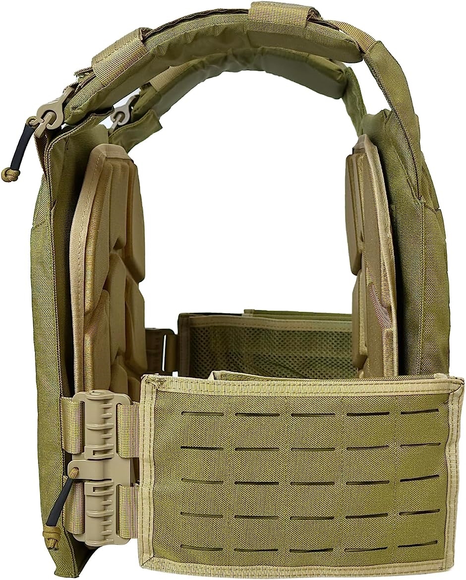 タクティカルベスト 軽量 プレートキャリア サバイバルベスト MOLLE