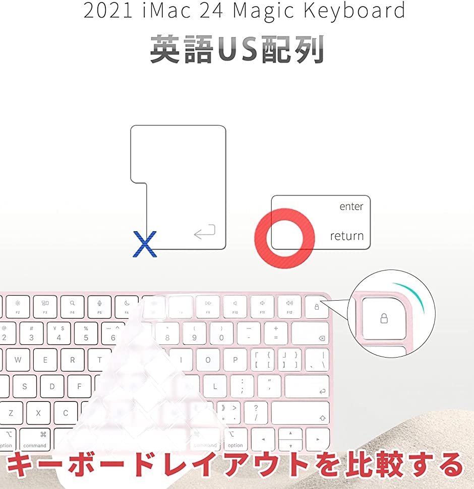 2021年発売 M1チップiMac Magic Keyboard( A2450 (US・No Touch IDなし，テンキーなし）)｜zebrand-shop｜02