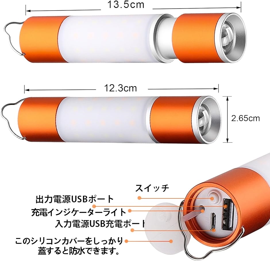 一番の ミニledランタン USB充電式 モバイルバッテリー機能付き 6つモード調光 軽量 MDM グリーン2個セット megjc.gov.jm