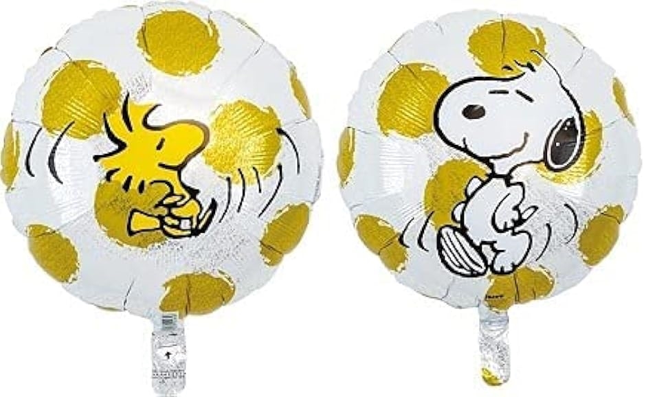 SNOOPYバルーン単品 ヘリウムガス対応 お誕生日のデコレーションに…(バルーン ゴールドスワールズ)