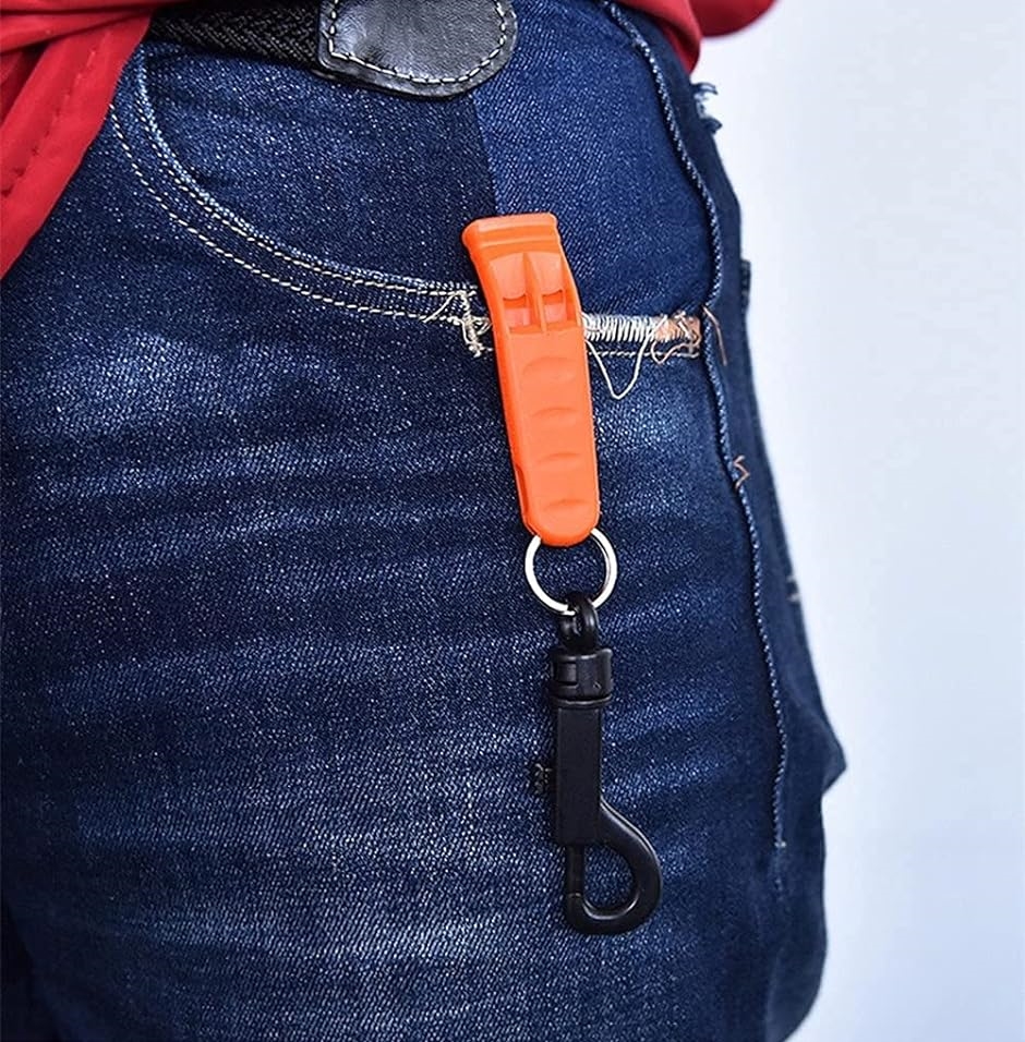 ホイッスル 防災 小型 軽量 遠足 登山 ハイキング 携帯 緊急笛 フック付き 7cmx2cmx0.8cm( オレンジ)｜zebrand-shop｜05
