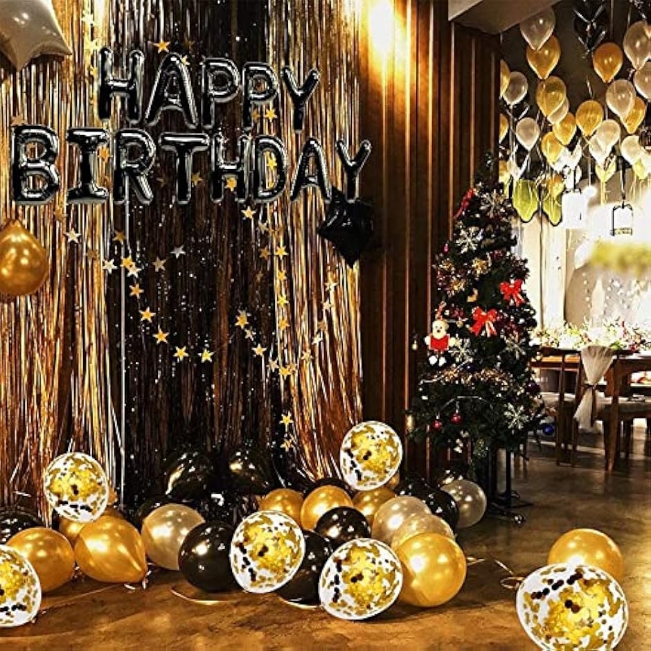 バースデーバルーン happy birthday decorations 45点ボリュームセット MDM( シルバー)｜zebrand-shop｜06