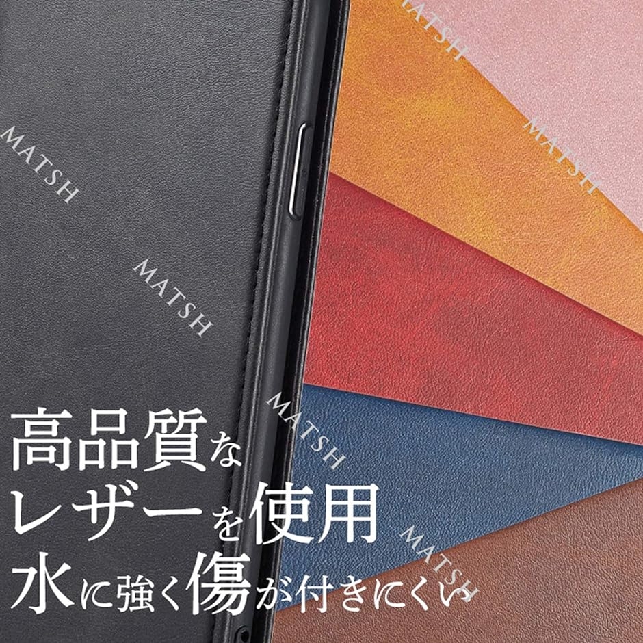 iPhone 7plus プラス ケース 手帳型 カバー レザー ベルトレス 黒( ブラック,  iPhone 7plus プラス)｜zebrand-shop｜08