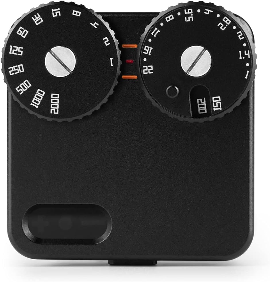 露出計 ライトメーター 2つのダイヤル ISO、絞り、シャッタースピードの調整が可能( ブラック)｜zebrand-shop