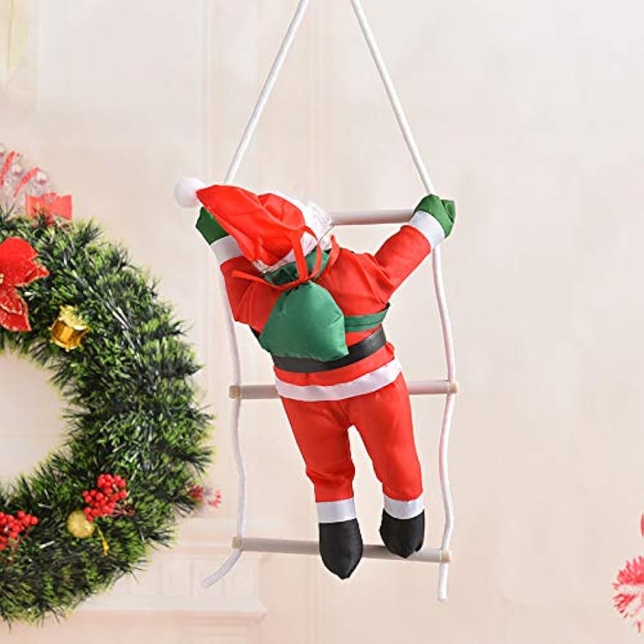 サンタはしご クリスマス飾り クリスマスツリー サンタ人形 サンタクロース人形 25cm MDM( 25cm)｜zebrand-shop｜09