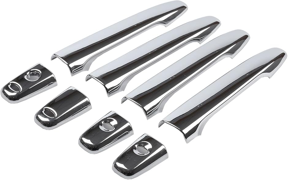 互換品】デリカ D:5 メッキ ドア ハンドル カバー 傷防止 ドレスアップ