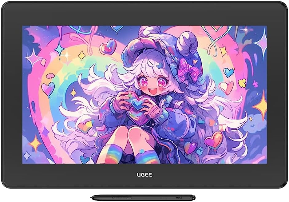 液タブ 液晶ペンタブレット U1600 Black, MDM( 15.4インチ) 8192レベル