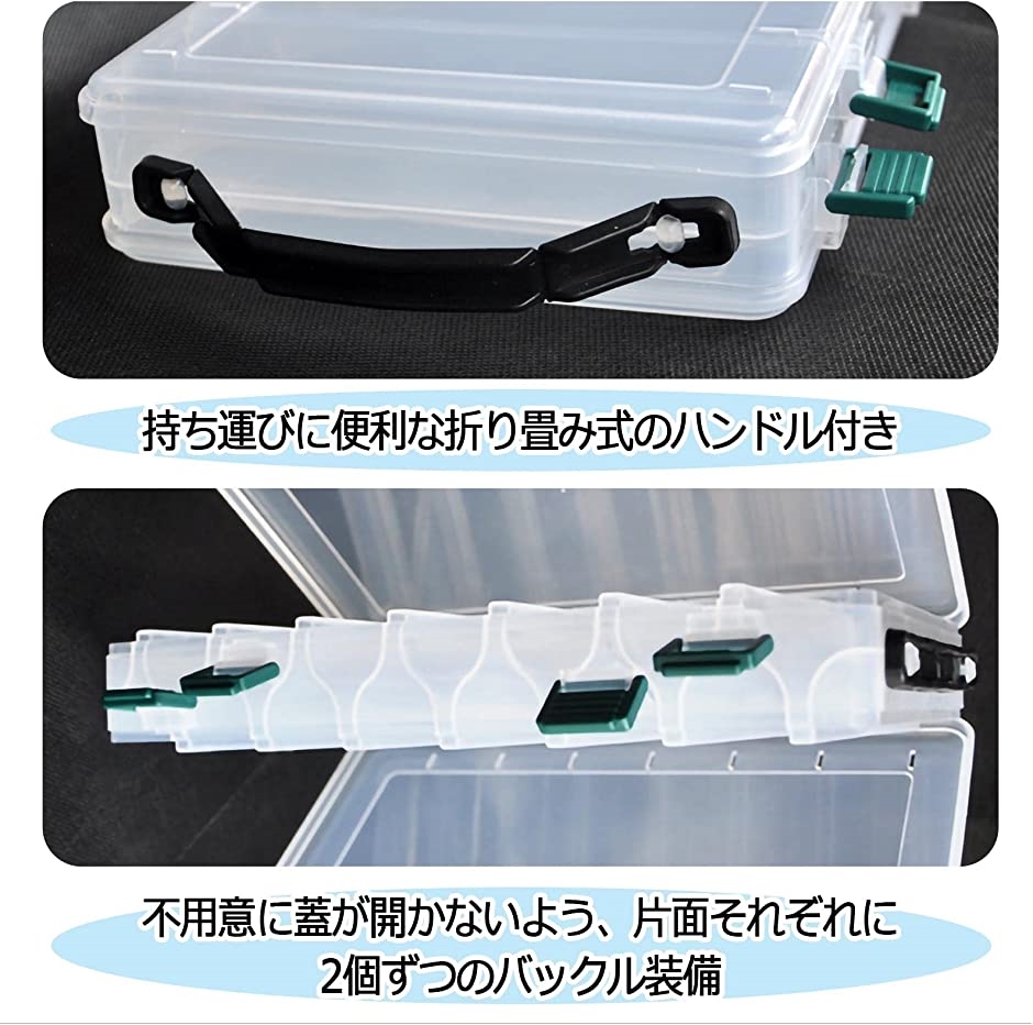 楽天市場】ルアーケース 収納 釣り具 両面 ワーム ケース 小型