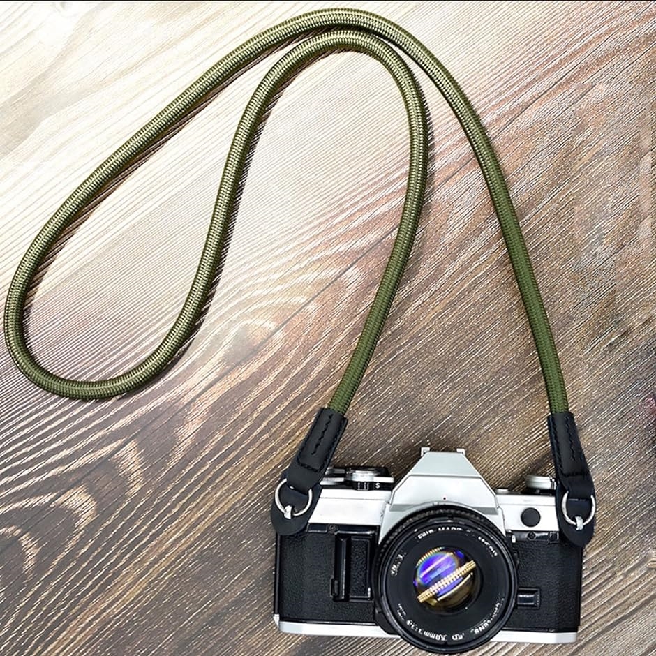カメラストラップ ロープ カメラネックストラップ クライミングロープ製 ショルダーストラップ( グリーン,  100CMx1CM)｜zebrand-shop｜07