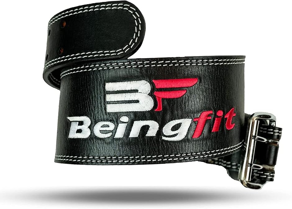 Beingfit トレーニングベルト リフティングベルト L 黒 MDM(黒