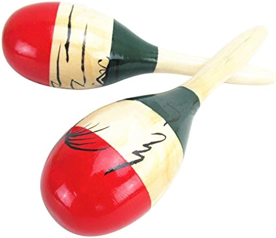 マラカス Maracas 打楽器 ラテン パーカッション リトミック 木製 2個セット