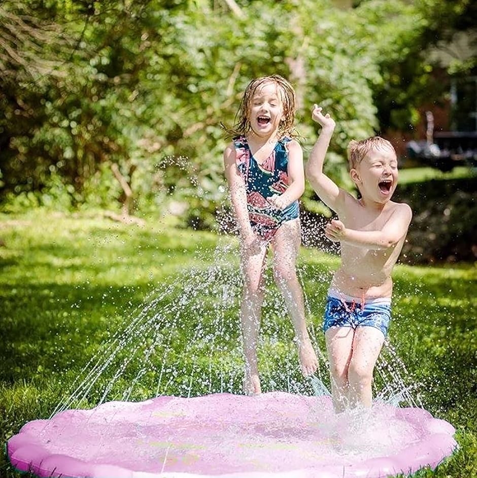 噴水マット 噴水プール プレイマット ビニールプール 水遊び おもちゃ 子供用 夏対策 サイズ直径170CM｜zebrand-shop｜05