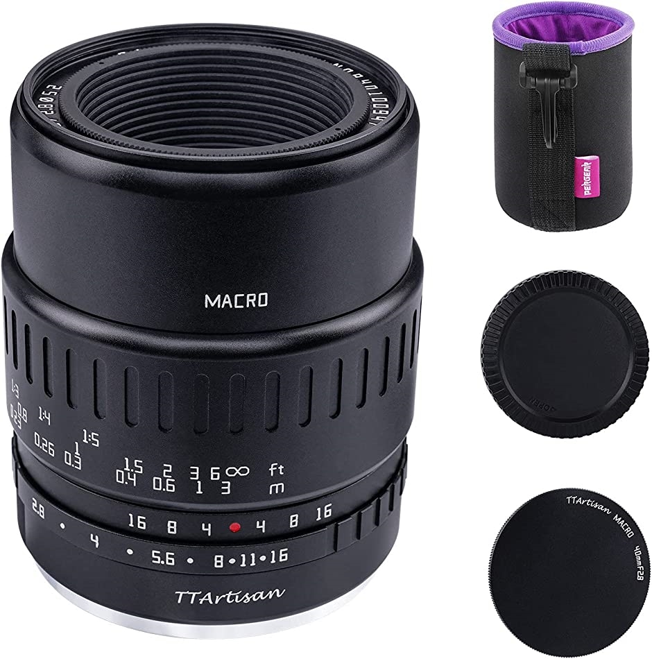 TTArtisan 40mm F2.8 マクロレンズ マニュアルフォーカス ソニーE