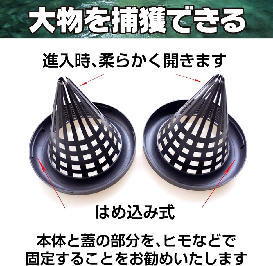 ウナギ 仕掛け 捕獲 カゴ ワナ 鰻 穴子 捕獲器 ＆ コマセカゴ セット 62cm 5個セット