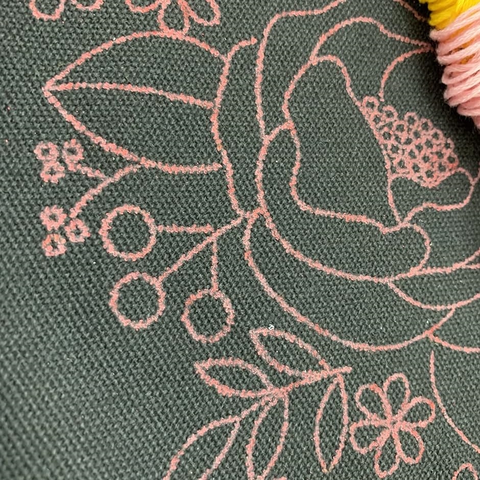 刺繍バッグキット 刺繍キット セット シンプル 手作り DIY 花柄 トートバッグ( ホワイト)｜zebrand-shop｜05
