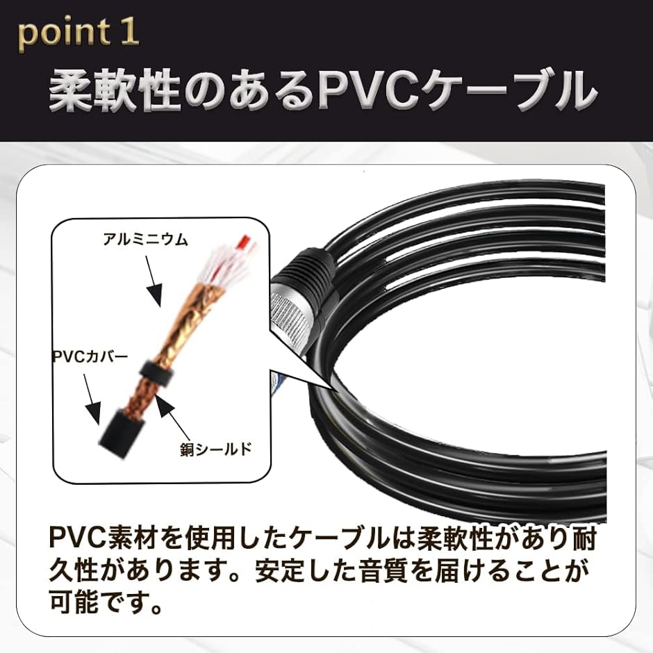 互換品】XLRケーブル マイク コード キャノン オスメス(10m) : ゼ