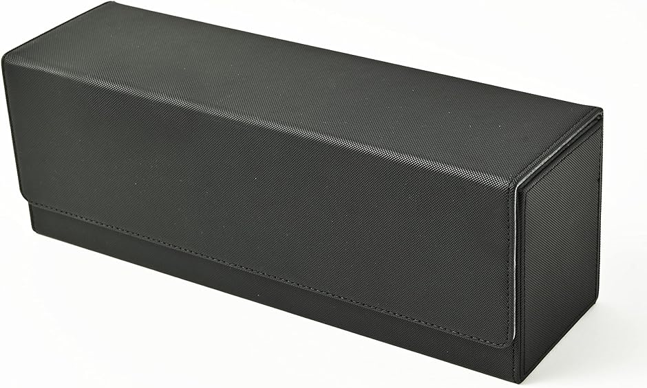 CARDSTUDIO ストレージボックス デッキケース トレカ カードデッキケース 約400枚収納 PUレザー カードケース( 黒)