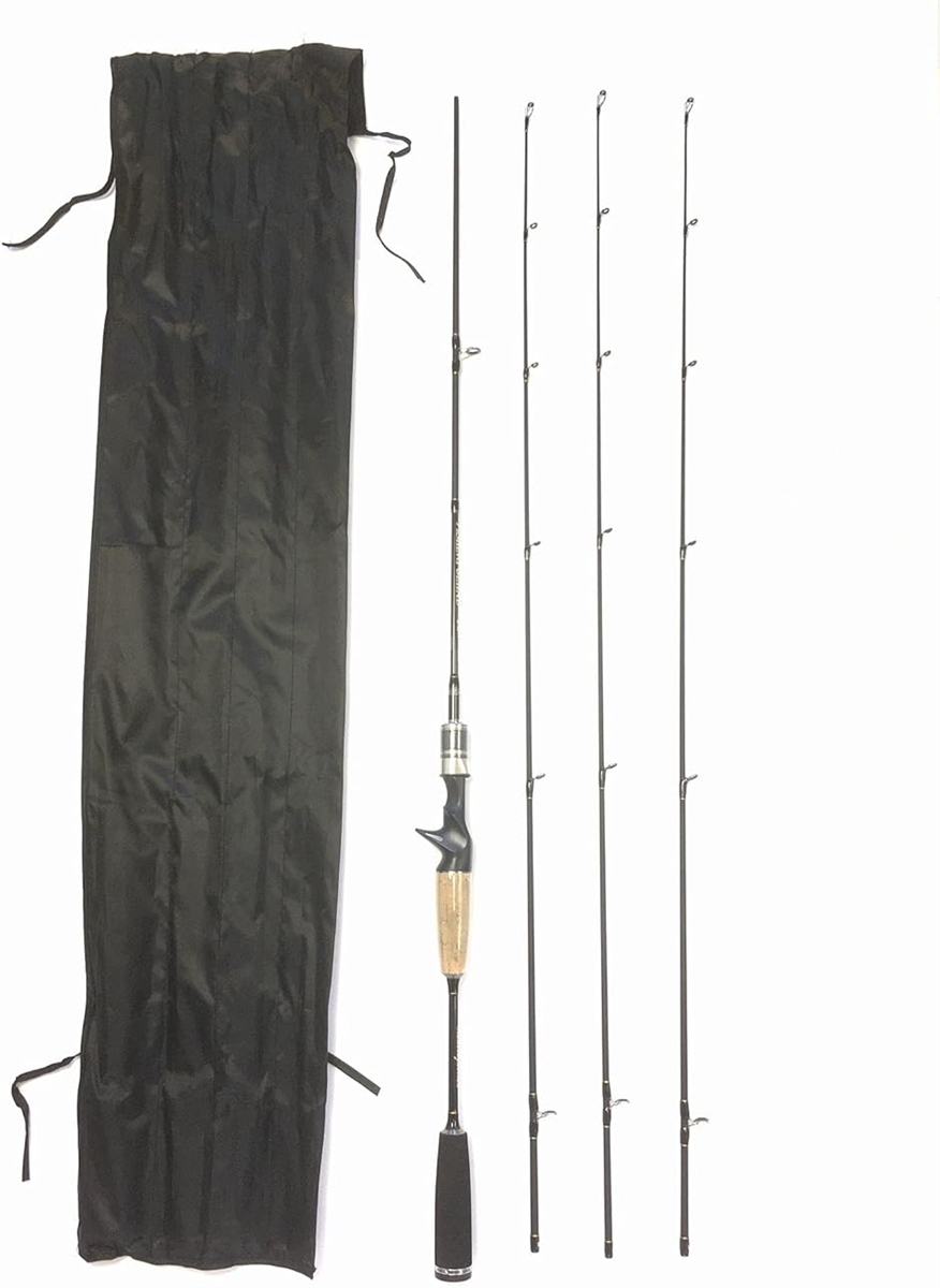 3WAY 6ft ベイトロッド2ピース ML UL 渓流(ブラック,  3WAY 6ftベイトロッド2ピース(ML， L， UL）)