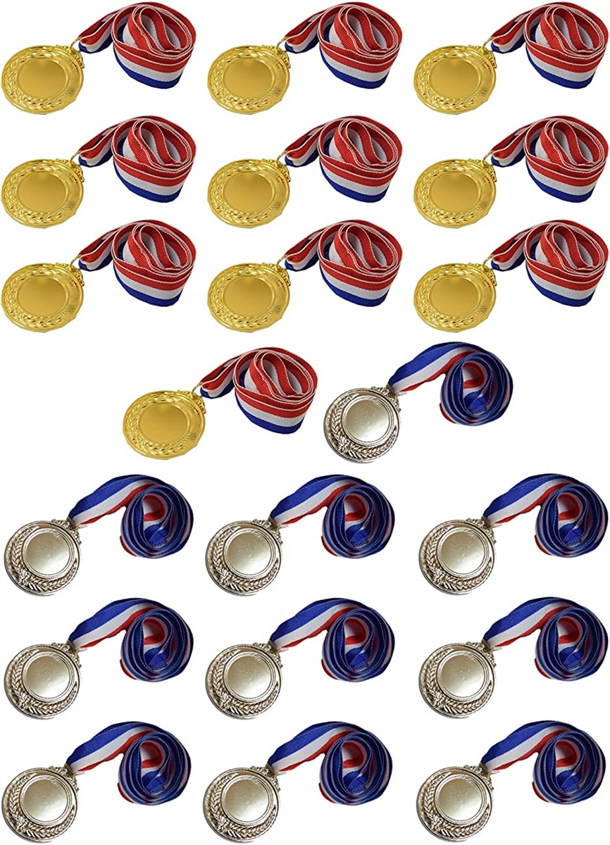 金メダル 銀メダル メダルセット 運動会 幼稚園 ご褒美 優勝メダル( 金10枚銀10枚合計20個セット)