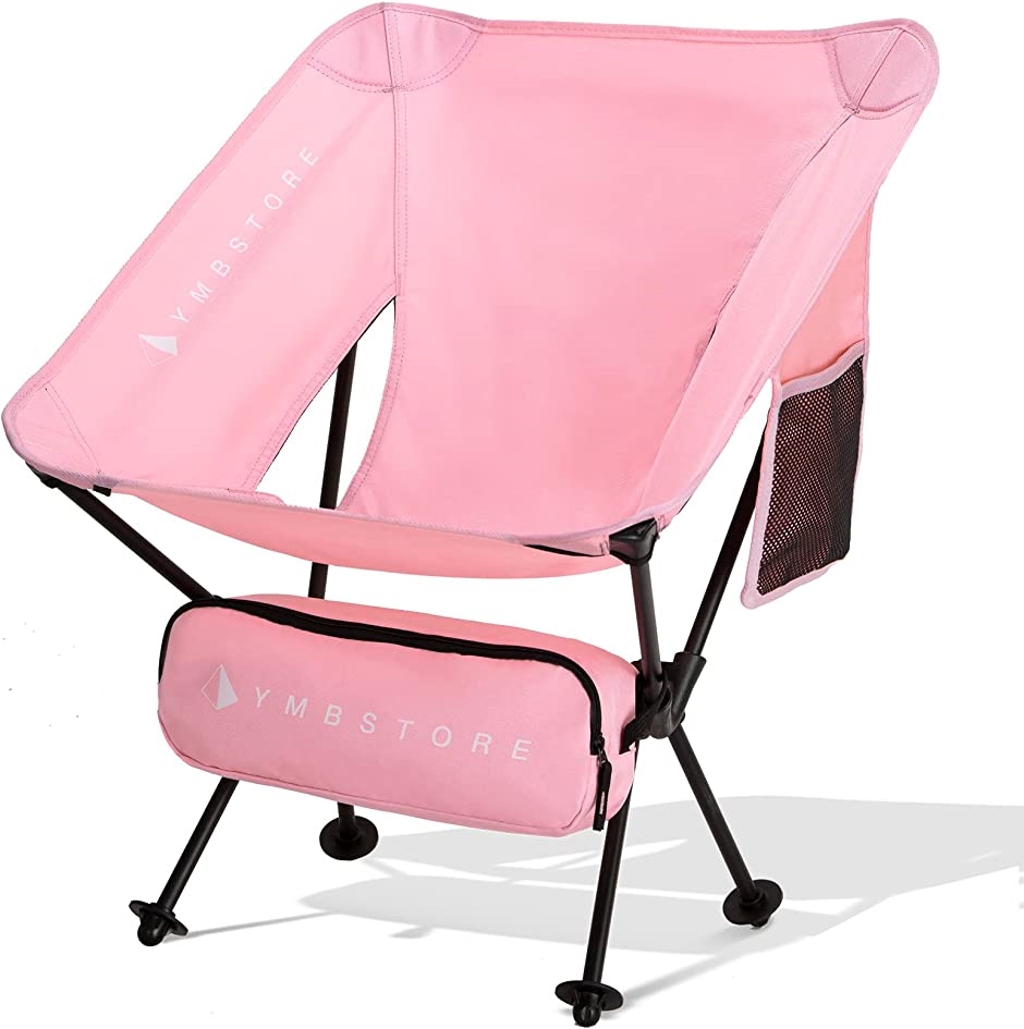 アウトドア チェア キャンプ 椅子 イス 折りたたみ ハイキング コンパクト( ピンク)｜zebrand-shop