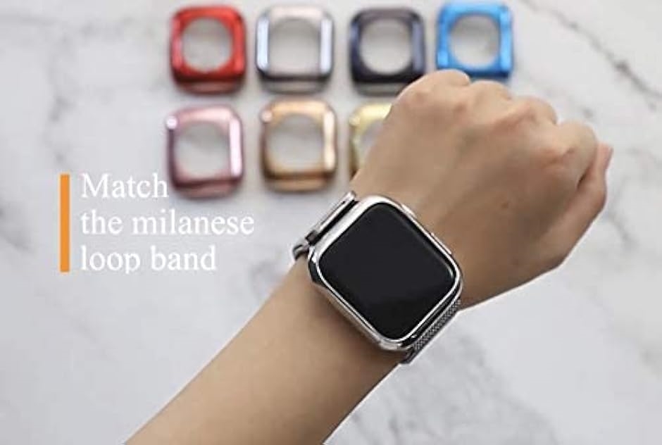 Apple Watch TPU カバー ケース( シルバー、ブラック,  45mm 2色セット)｜zebrand-shop｜07