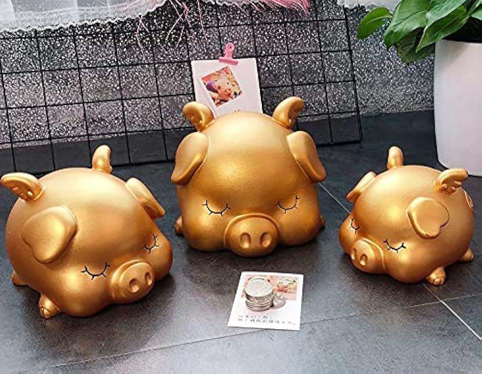 豚 貯金箱 ゴールド ブタ pig 風水 財運 金運 商売繁盛 置物 ラッキー