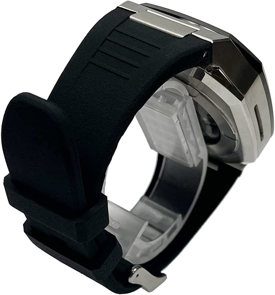 アップルウォッチ7 用 45mm ケース ベルト カスタム ステンレス