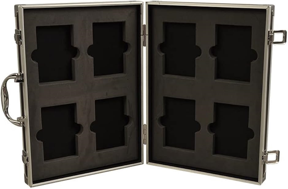 アタッシュケース カード12枚収納 34.5x27.5x6.5cm (シルバー
