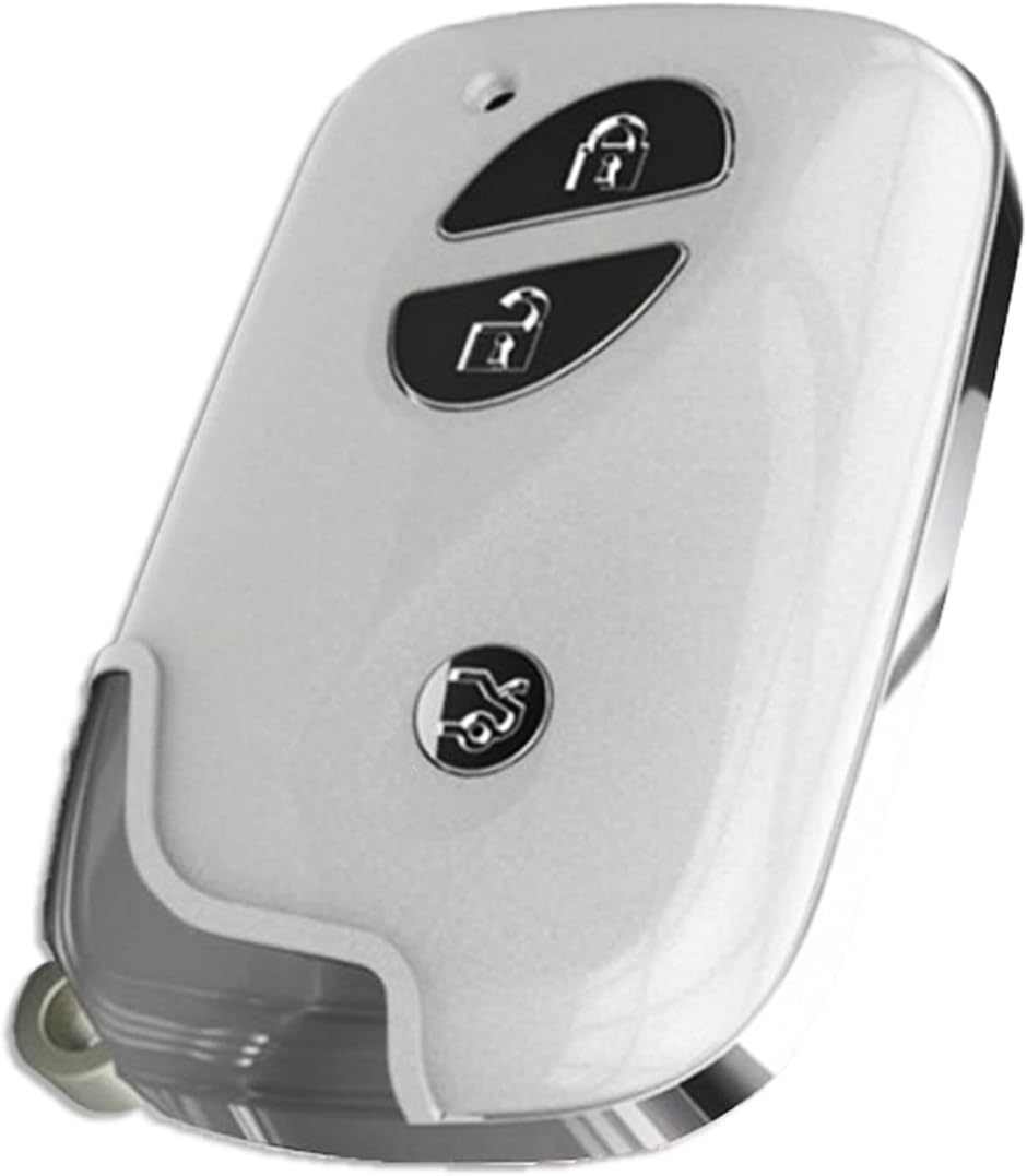 h＆b 汎用 スマート キー カバー ケース レクサス 初期 LS IS CT GS RX 3ボタン( ホワイト,  3ボタン用)｜zebrand-shop