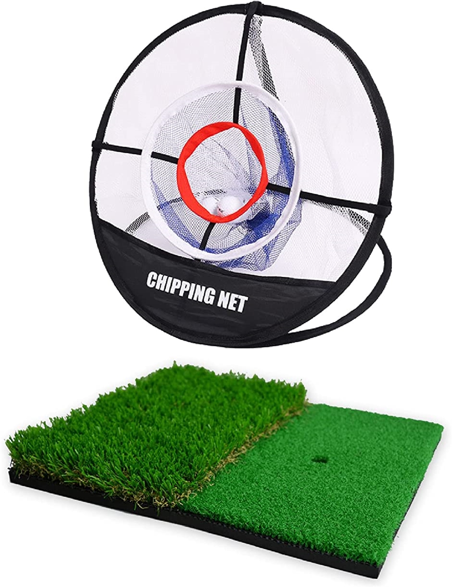 アプローチ 練習ネット 折り畳み ゴルフ 練習器具 軽量 コンパクト 自宅 室内 2way マット 付属｜zebrand-shop