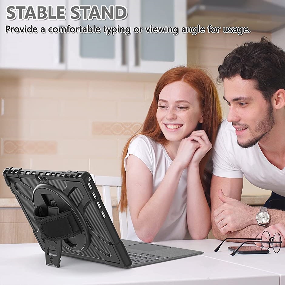 Microsoft キーボード対応保護ケース Surface Pro( Black, Pro 7+/7/6