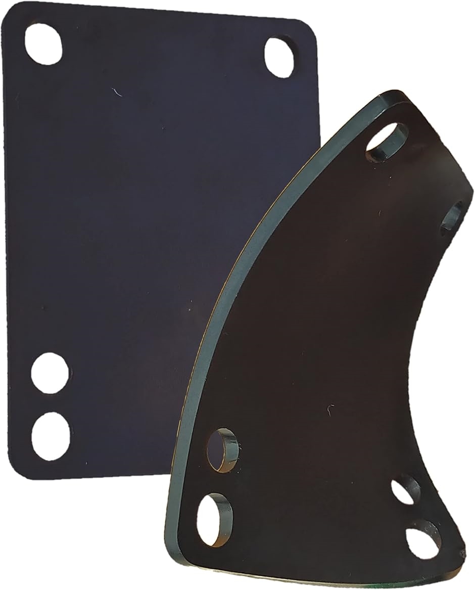 WalnutSkate スケートボード ライザー パッド 2枚 ショック 吸収 PU ソフト ウレタン製 デッキ(3mm BLACK)