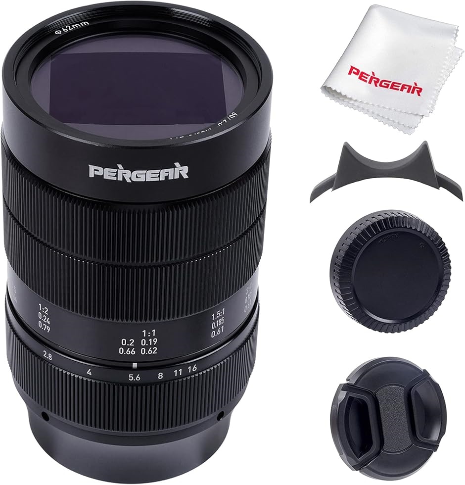 60mm F2.8 マクロレンズ マニュアルフォーカス 2X倍率 マイクロ距離 