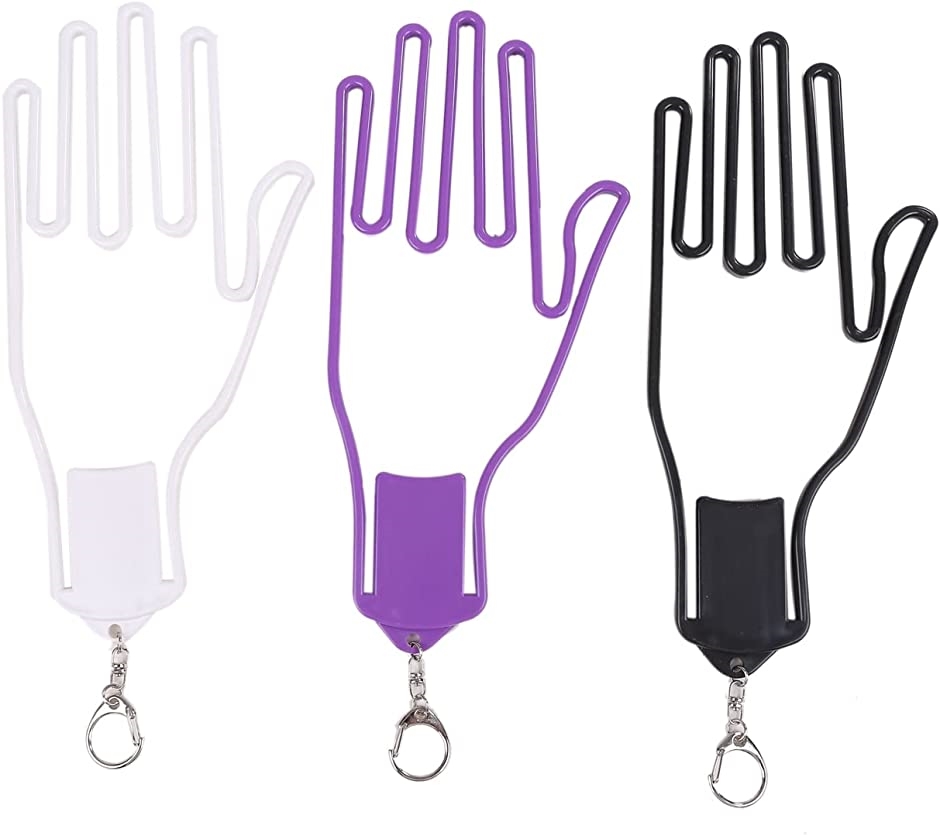 ゴルフ グローブ ドライヤー グローブハンガー 手袋 乾燥 手袋干し( 白・黒・紫3色セット)｜zebrand-shop