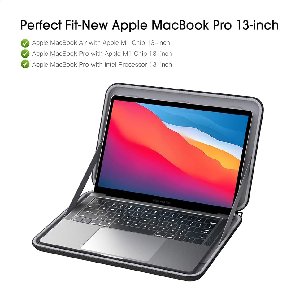 Apple MacBook Air 13.6インチ パソコン収納ケース Pro 13インチ 13.3インチ MDM( ブラック,  13インチ)｜zebrand-shop｜05