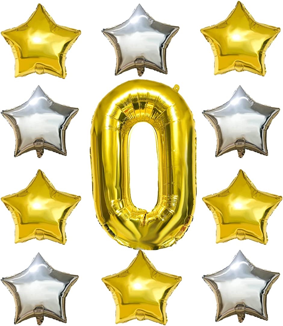 数字 風船 バルーン スタンド 誕生日 飾り付け 大きい 66cm 星風船 ゴールド( 星ゴールド,  0)｜zebrand-shop