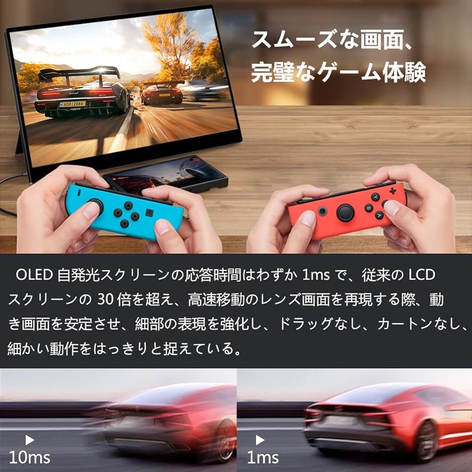 15.6インチ 有機el モバイルモニター タッチパネル 4K モバイル