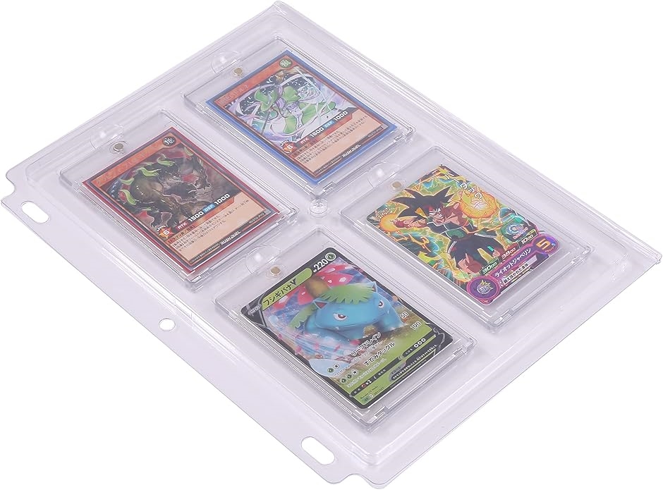 マグネットローダーファイル 4点 (3点は各リフィル7枚) ＋ 新品リフィル9枚 エキシビジョンファイル マグネットローダー 用 カードファイル