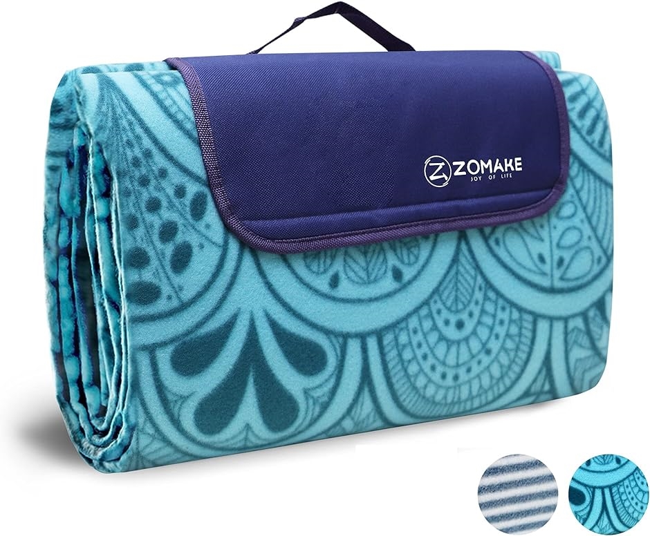 レジャーシート 厚手 軽量 防水 折りたたみ コンパクト キャンプマット ピクニック( クジャクブルー,  200x200CM)