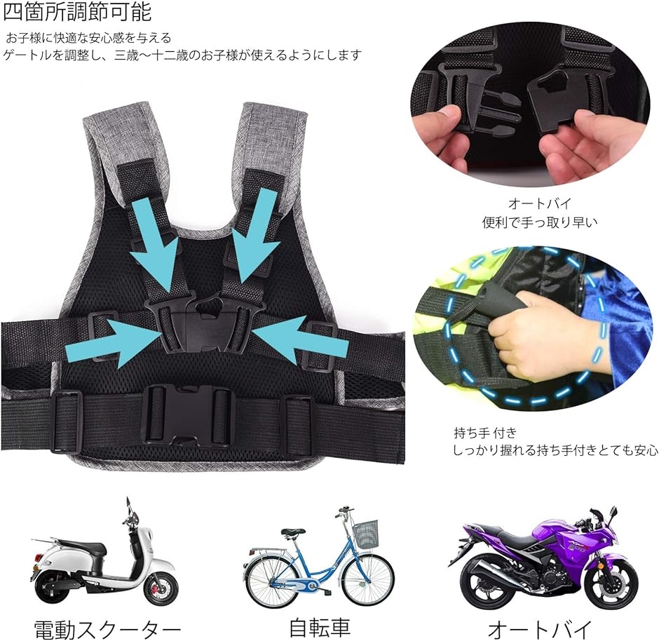 タンデムベルト バイク オートバイ用 リュックタイプ コンパクト 収納 MDM( グレー)｜zebrand-shop｜05