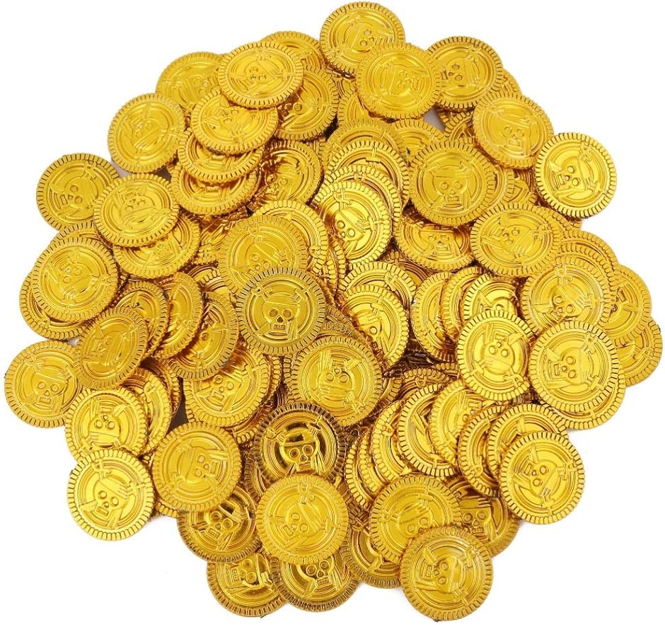 Yahoo! Yahoo!ショッピング(ヤフー ショッピング)金貨 100枚 アンティーク 雑貨 おもしろ雑貨 コイン カジノ 宝箱 ゴールド お金 おもちゃ 古銭 海賊（ 金貨100枚）