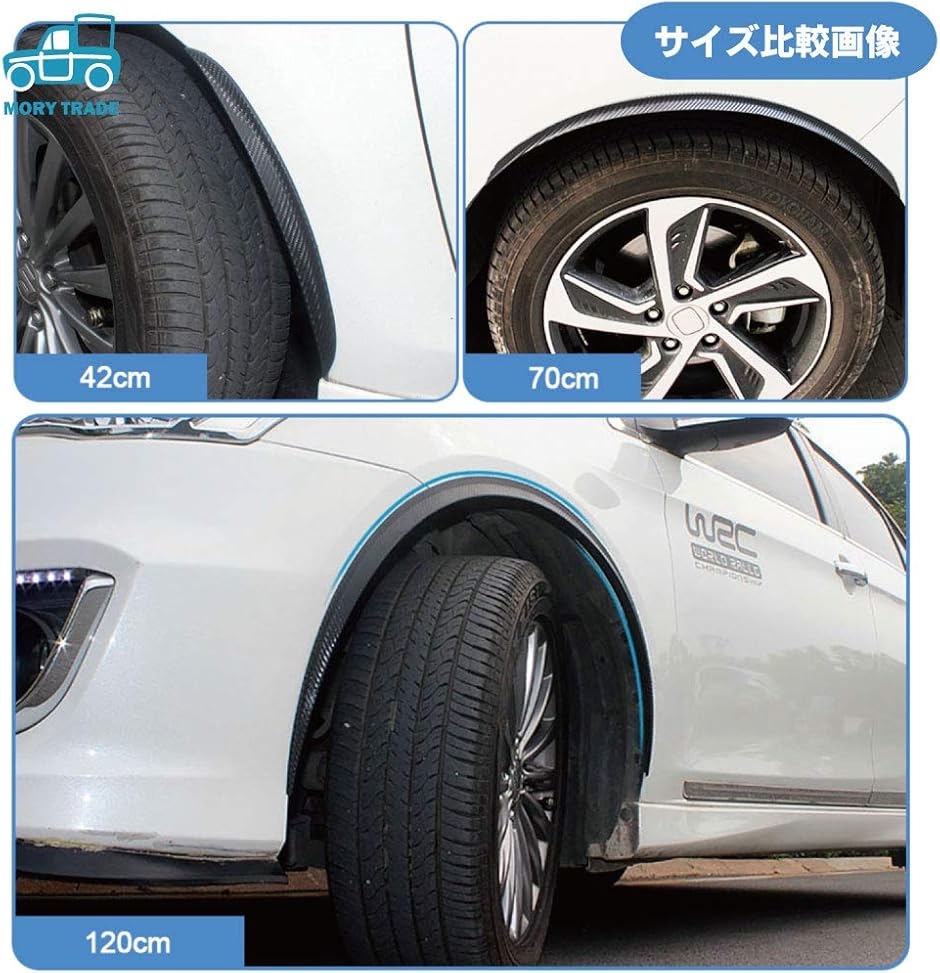 morytrade フェンダーモール オーバーフェンダー アーチ 汎用
