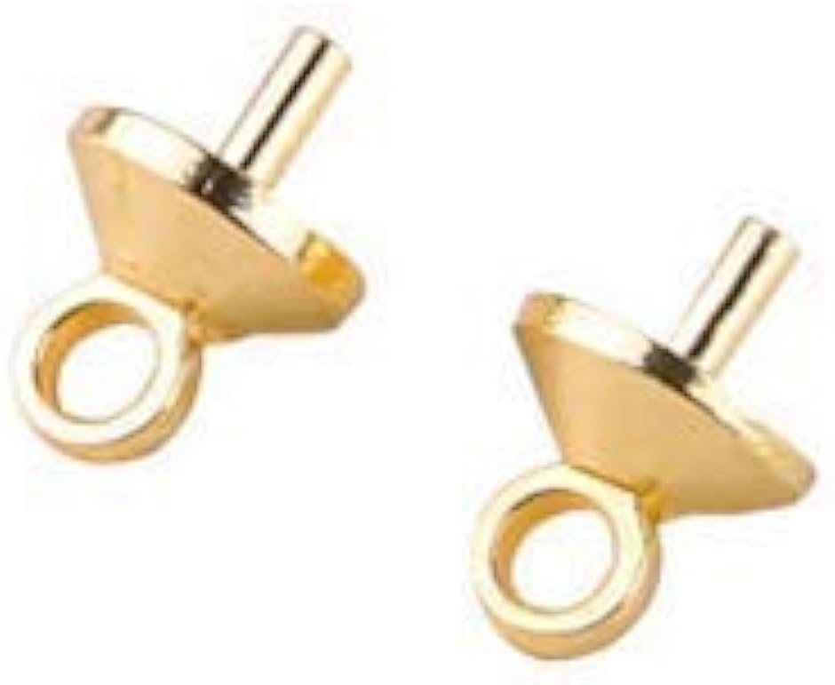 挿入ヒートン 5x7mm ゴールドx100個 uvレジン アクセサリー パーツ 金具 ハンドメイド 手芸( ゴールド,  5x7mm)