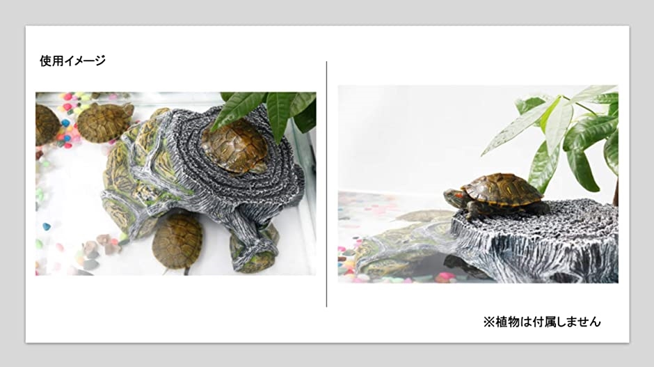 人気ブランドを 亀 隠れ家 爬虫類 ケージ 陸地 レオパ カメ シェルター リクガメ イモリ 浮島 水槽 中サイズ 飼育ケージ 